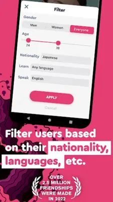 Make Japanese Friends−Langmate android App screenshot 7